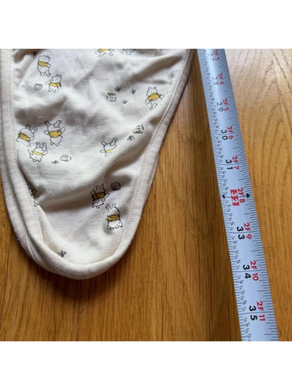 Hanna Andersson Disney Infant 0-3 Months Beige Supima Cotton Pooh Sleep Gown